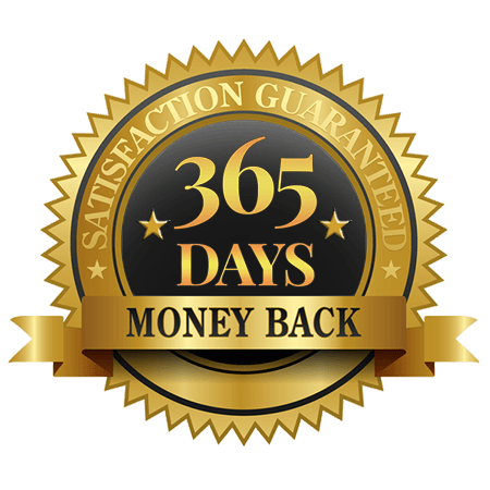365-day money-back guarantee